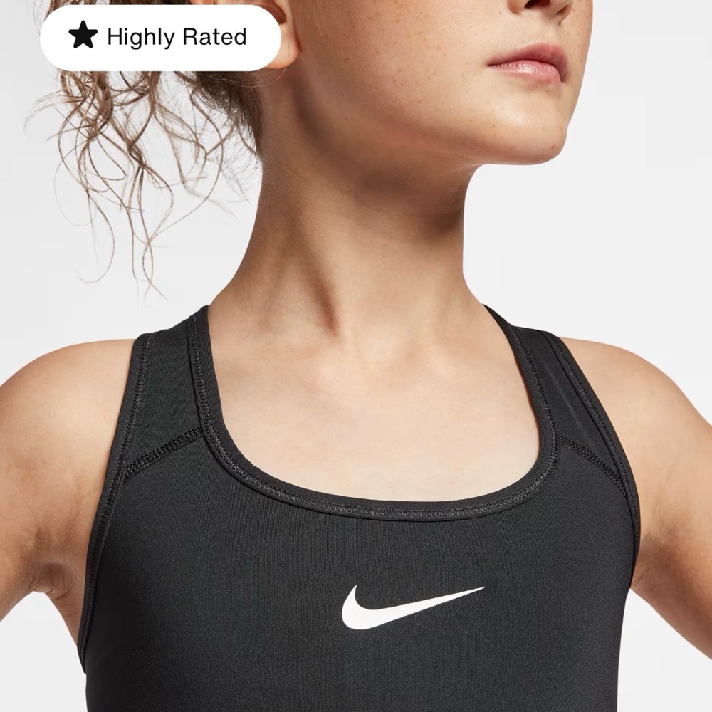 Nike children’s Black and White Sports Bra